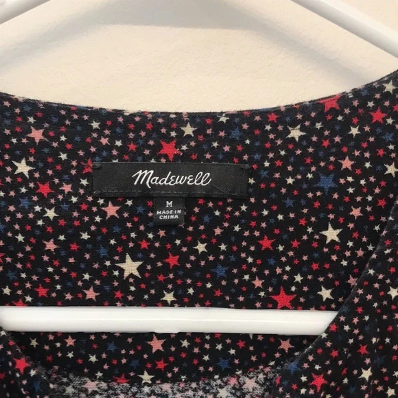 Madewell star ruffle peplum blouse, Medium - Picture 4 of 5